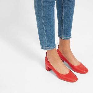 Everlane Day Heel Red Size 8